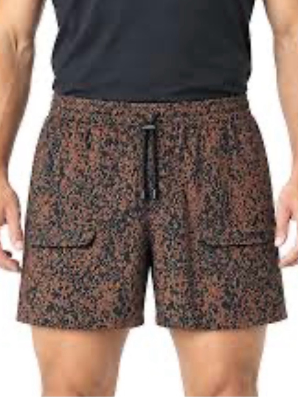 Levi’s Brown & Black Splatter Trail Cargo Shorts Sz XL EUC